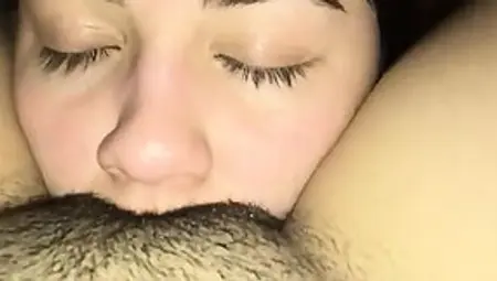 SEXY GREEN EYED LESBIAN EATS HER MOANING GIRLFRIENDS WET PUSSY