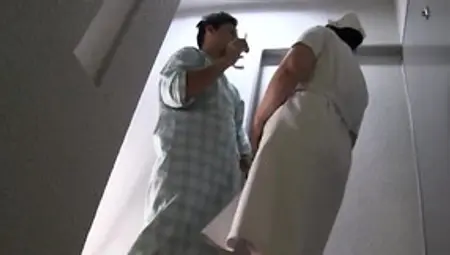 2 Males Using The Schlongs On A Young Nurse In Heats