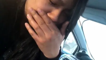Amateur Asian Car Suck And Swallow
