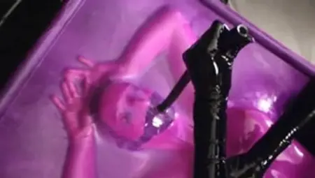 Plastic Wrap Panic Vacuum Breathplay For A Submissive Girl