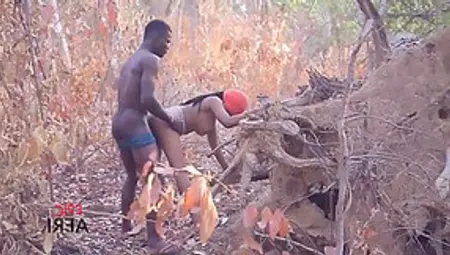 African Babe Is Moaning While Getting Fucked In The Nature, Because It Feels So Good