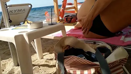 Bae Mom Loves Going To Beach Bars With Ass Plug Inside Her
