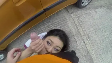 Fake Driving School: Hawt Rae Lil Black spanking pussy fucking