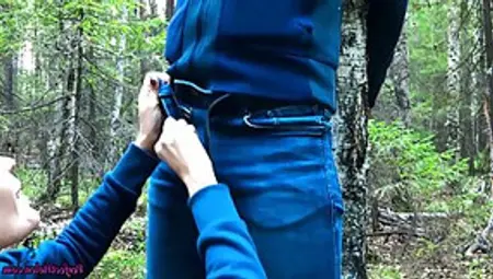 Pretty Blonde Girl Is In The Mood For A Quick, Casual Fuck In The Nature