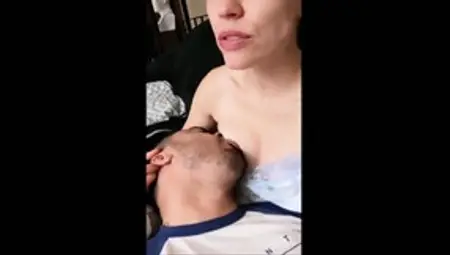 Wife Gets Double Orgasm From Breastfeeding Her Husband