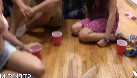 Big Jock Plays Spin The Bottle With Horny College Girls