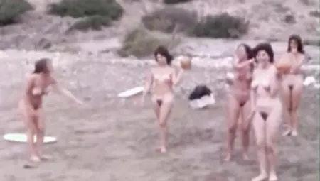 Naked Girls At Nudist Beach Are Unaware That Horny Voyeur Is Filming Them