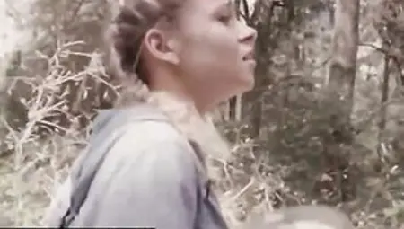 Barely Legal Blond With Braids, Marsha May Got Lost In The Forest And Ended Up Getting Drilled