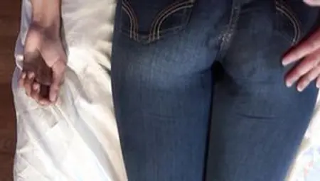 OMG! He Wrecked My Jeans. Pov BOOTY Grind Finger Jeans Bondage