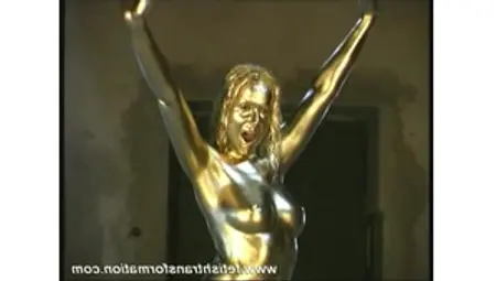Renata The Great Minx Gets Her Naked Body Painted In Gold