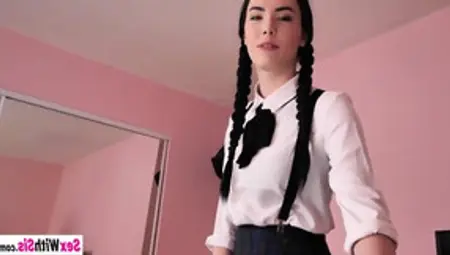 Petite Stepsister In School Uniform Fucked Hardcore