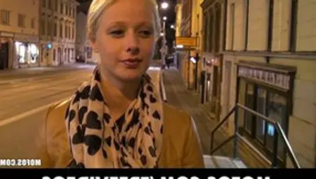 Slurps Light-haired Czech Student Is Paid For Hook-up In Public