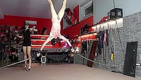 Mistress Gaia Hung And Cruelly Whipped