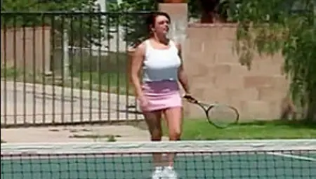 Busty Tennis Player