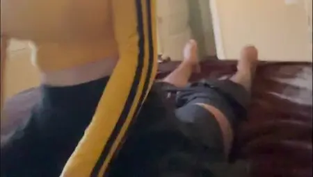 Korean Ex-Wife Riding Into Ebony Tennis Skirt. Almost Forgot To Pull Out.