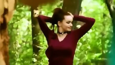 AMWF Irina Griga Russian Woman Red Head Nude Model Interracial Cowgirl Creampie Sex With Photographer Taking Pictures In The Forest After Showers Together Korean Man