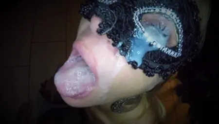 Dutch Girl With Needle Pierced Tits Sucks Cock And Gets His Cum In Her Eye