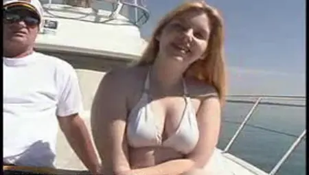 Blonde Skank Blows Some Dude On A Yacht