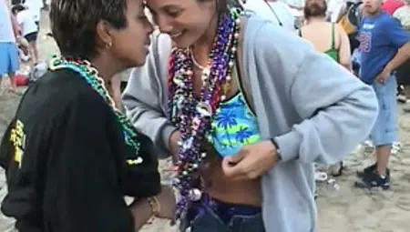 These Latina Chicas Get Wild And Crazy At A Huge Mardi Gras Party