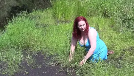 Chubby Redhead Girl Barely Crawled Out From That Muddy Quicksand