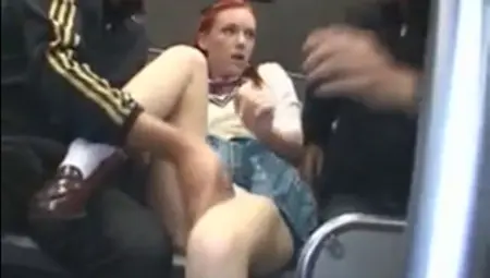 Redhead Roughly Fucked In Public Bus Hardcore Sex 240p