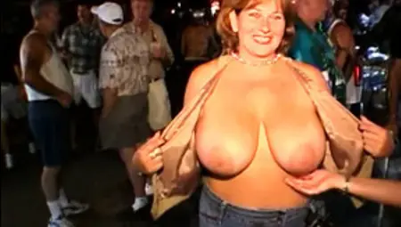 Bitches Get Wild During Mardi Gras And Flash Their Sexy Titties