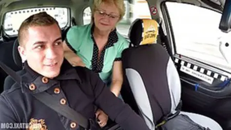 Taxi Driver Fucks Slutty Czech Granny In The Back Of His Car