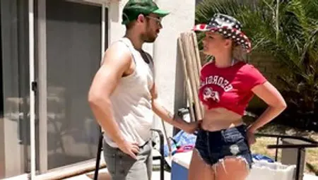 Lisey Sweet's Country Ass 4th Of July Party With Her Stepdad