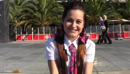 Raunchy Czech Schoolgirl In Barcelona - Ashley Woods