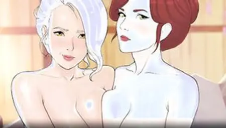 QUICKIE: A LOVE HOTEL STORY V0.24.two-18 Year Old-Double Tit Job With Laura And Mai