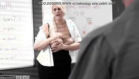 Cheating Mom Banged! By Office Janitor
