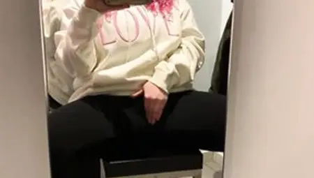 So Excited Masturbating In A Fitting Room
