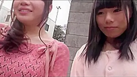 Japanese Lesbians Persuaded For Sex