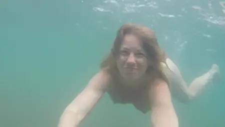 Beautiful Wife Swimming Nude On Ada Bojana FKK Resort