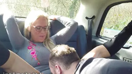 Blonde Milf Cab Driver Bangs Fat Client