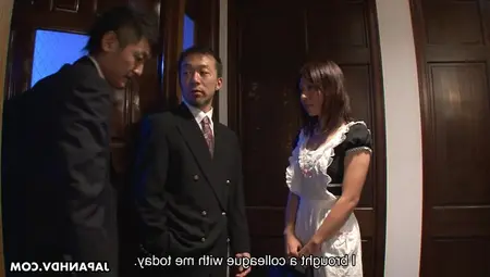 Busty Asian Wife Himeki Kaede Is Fucked By Hubby And His Employee
