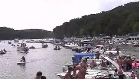 Party Cove Kind Of Like Mardi Gras And Spring Break But On The Lake
