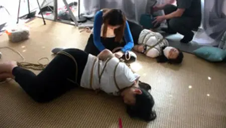 Two Lovely Japanese Schoolgirls Get Their Bodies Tied Up