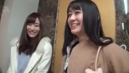 Japanese FFM Threesome With Naughty Minato Riku & Her Bestie