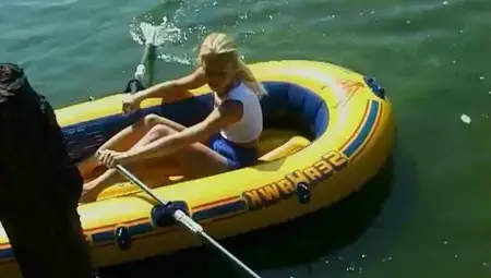 Masturbating In A Rubber Boat
