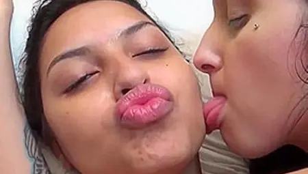 Brazilian Lesbian Licking And Kiss Face