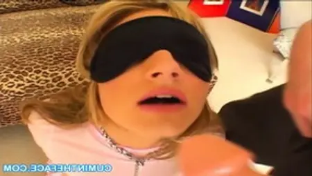 Teagan Presley Blindfolded Handcuffed And Sucking Cock