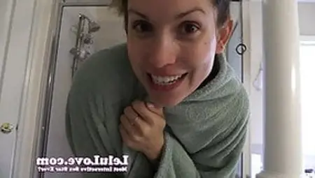 Lelu Love-Sneaky Standing Doggystyle Creampie In Shower
