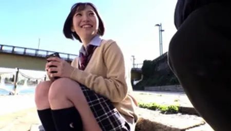 Petite Japanese Teen In Black Maid Uniform Creampied In Bed