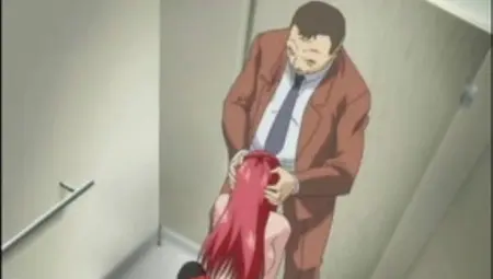 Anime Redhead Drinking Stinky Jizz
