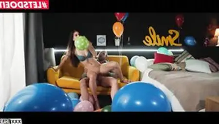 XXX SHADES Beauty Balloon Fantasy With Romanian Eighteen Yo Anya Krey