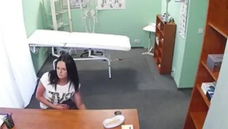 Brunette Hair Patient Rides Her Doctor