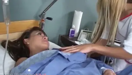 Asian Sexy Nurse Takes Care Of Patient