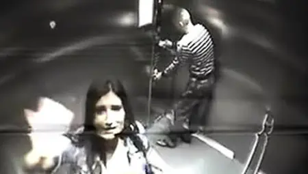 Couple Fucks On Security Cam In Elevator