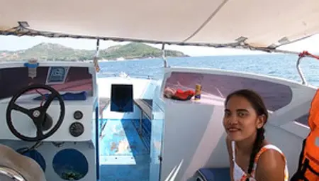 Rented A Boat For A Day And Had Sex On It With His Asian Teen Girlfriend